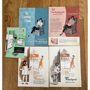 Vintage Owners Manuals (lot of 5) The Laundry Primer Whirlpool Appliances Philco